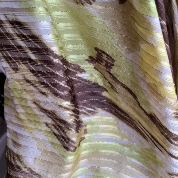 BCBG Maxazria NWT Metallic Silk Mini Dress Size 8 - Picture 6 of 14